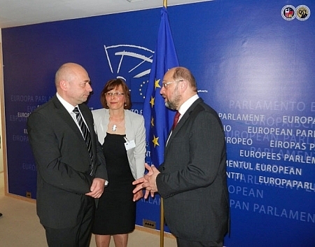 Treffen mit dem Präsidenten des Europäischen Parlaments Martin Schulz
