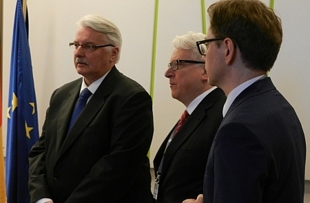 XVIII Deutsch-Polnisches Forum in Warschau - Frank-Walter Steinmeier und Witold Waszczykowski