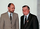 Markus Jankowicz trifft den ehemaligen polnischen Präsidenten Lech Wałęsa 09.08.1995